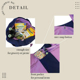Foldable Two Tone Big Tote Bag