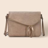 Faux Leather Envelope Crossbody Bag