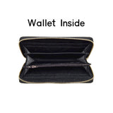 2PCS - Honey Bee Accented Color Block Faux Leather Tote Bag Wallet Set