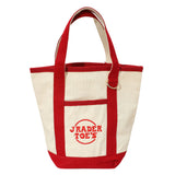 Jrader Toes Message Embroidered Small Multi Purpose Canvas Tote Bag