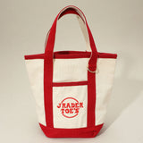Jrader Toes Message Embroidered Small Multi Purpose Canvas Tote Bag