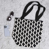 Chevron Knit Tote Bag
