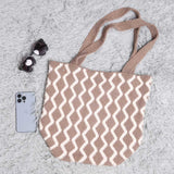 Chevron Knit Tote Bag