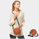 Snake Skin Print Round Crossbody Bag / Belt Bag