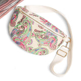 Boho Abstract Pattern Embroidered Crossbody Belt Bag / Sling Bag / Fanny Pack