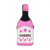 CHEERS Message Bottle Shaped Crossbody Bag