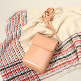 Solid Faux Leather Small Crossbody Bag / Phone Pouch Bag