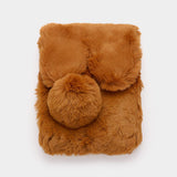 Faux Fur Bunny Clutch Crossbody Bag