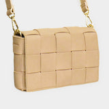 Faux Leather Woven Crossbody / Fanny Pack / Belt Bag