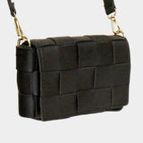 Faux Leather Woven Crossbody / Fanny Pack / Belt Bag