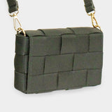 Faux Leather Woven Crossbody / Fanny Pack / Belt Bag