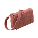 Faux Leather Woven Crossbody / Fanny Pack / Belt Bag