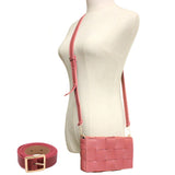 Faux Leather Woven Crossbody / Fanny Pack / Belt Bag