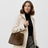 Solid Faux Fur Mini Handbag Shoulder Bag