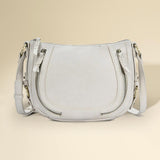 Faux Leather Compact Crossbody Bag