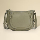 Faux Leather Compact Crossbody Bag