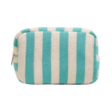 Striped Pattern Cosmetic Pouch Bag
