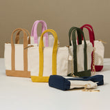 Mini Canvas Pouch Bag Charm