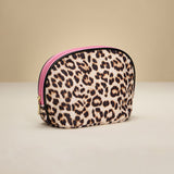 Leopard Pattern Print Cosmetic Pouch Bag Organizer