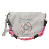 Sweet Message Donut Embroidered Shoulder Bag