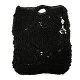 Crochet Pearl Bead Cluster Charm Tote Bags