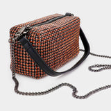 Round Stone Embellished Tote / Crossbody Bag