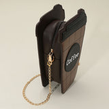 Faux Leather Coffee Cup Crossbody Bag