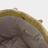 Faux Leather Weave Tote Bag