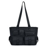 Multi Pocket Utility Shoulder Tote Bag
