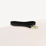 Chunky Metal Trim Accented Faux Leather Top Handle Crossbody Bag