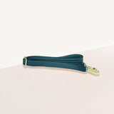 Chunky Metal Trim Accented Faux Leather Top Handle Crossbody Bag