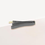 Chunky Metal Trim Accented Faux Leather Top Handle Crossbody Bag
