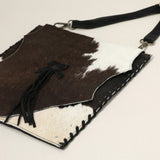 Animal Patterned Genuine Leather Stitch Crossbody Bag
