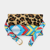 Leopard Patterned Faux Leather Fanny Pack / Belt / Crossbody Bag