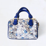 Flower Patterned Tote / Crossbody Bag