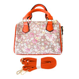 Flower Patterned Tote / Crossbody Bag