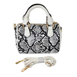 Snake Skin Patterned Tote / Crossbody Bag