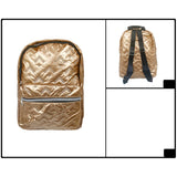 Shiny Quilted Everyday Backpack Bag