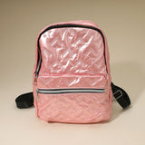 Shiny Quilted Everyday Backpack Bag
