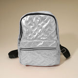 Shiny Quilted Everyday Backpack Bag