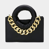 2 In 1 Faux Leather Solid Tote and Crossbody Bag Set