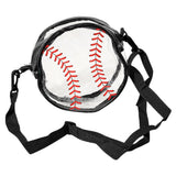 Baseball Transparent Round Crossbody Bag