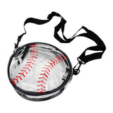 Baseball Transparent Round Crossbody Bag