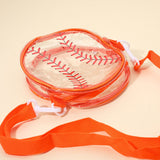 Baseball Transparent Round Crossbody Bag