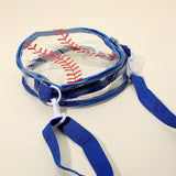 Baseball Transparent Round Crossbody Bag