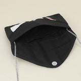 Seed Beaded Dog Flap Envelope Clutch Bag / Crossbody Bag