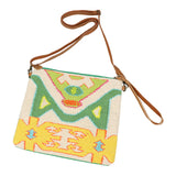 Boho Geometric Pattern Embroidered Crossbody Bag / Clutch Bag