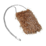 Fluffy Faux Fur Crossbody Phone Case Bag