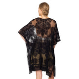 Flower Lace Kimono Poncho