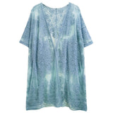 Flower Lace Kimono Poncho